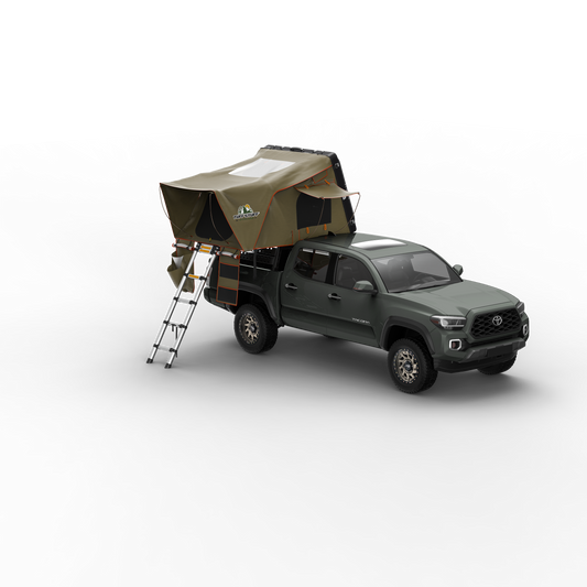 TUFF STUFF® OVERLAND ALPHA™ II HARD TOP SIDE OPEN TENT, BLACK, 2 PERSON